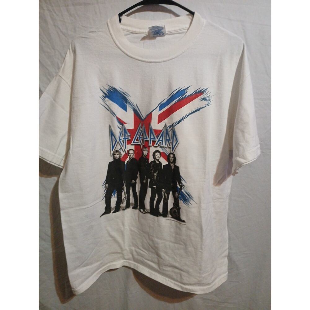 Vintage Def Leppard Shirt 2002 Licensed Concert Tour Band Tee 2002 Large B23